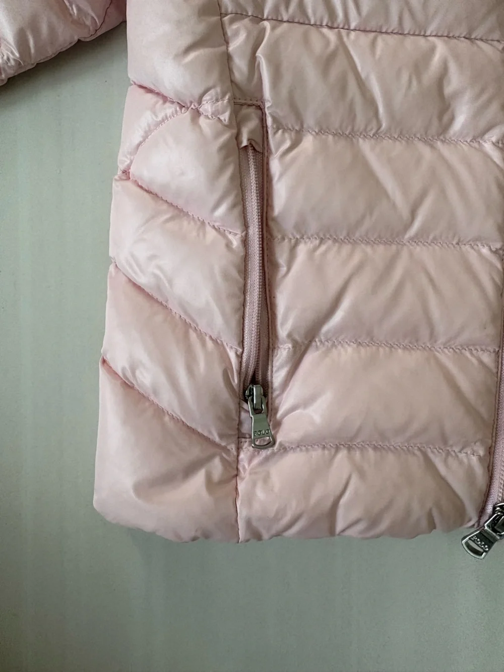 Ralph Lauren Kids' Light Pink Quilted Puffer Jacket